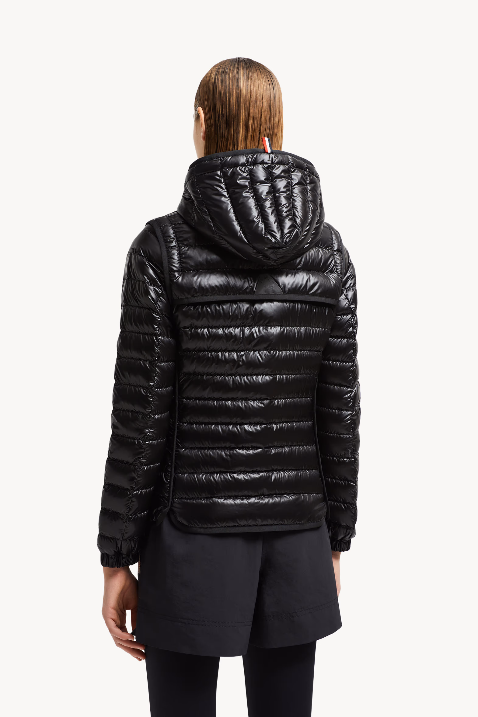 Plumífero corto con capucha 2 en 1 Karura Mujer Negro Moncler 5